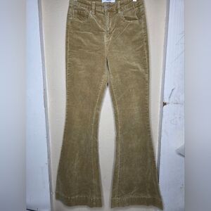 Mica Los Angeles Denim Size 28 Velvet Gold Hugh Rise Flare Leg Pant